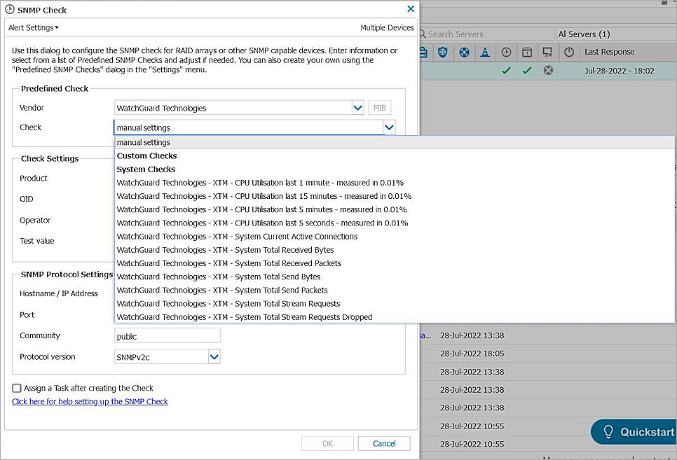 Built-in OIDs on the N-able N-sight RMM server
